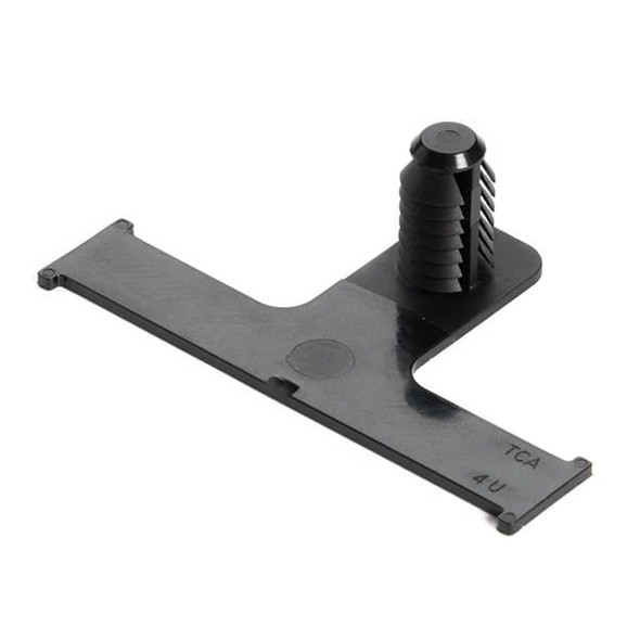 HellermannTyton 151-02457 Cable Mounting & Accessories Standoff Bundling Clip, 2.36" Long, Panel Thickness 0.020.23", PA66HIRHS, Black, 5,000/carton | American Cable Assemblies