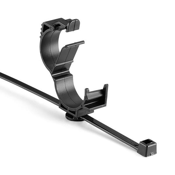 HellermannTyton 156-01292 Cable Mounting & Accessories LOC Locking Clamp, 1519 mm, Unassembled to T50R Tie, PA66HIRHSUV, Black, 1000/ctn | American Cable Assemblies