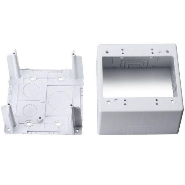 HellermannTyton TSRPW-JBD2 Wire Ducting & Raceways DUAL GANG 2.77H JUNCTION BOX | American Cable Assemblies