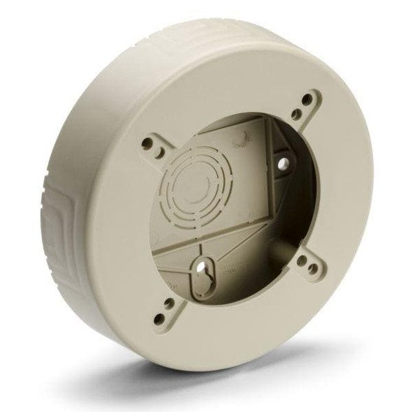 HellermannTyton TSRPI-RB Wire Ducting & Raceways ROUND JUNCTION BOX IVORY | American Cable Assemblies