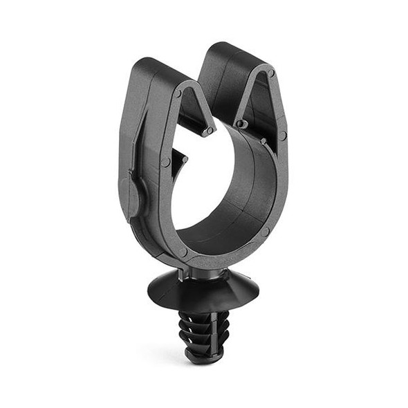 HellermannTyton 151-01788 Cable Mounting & Accessories MOC Clip, 19 mm, with 6.5mm Fir Tree, PA66HIRHSUV, Black, 3000/ctn | American Cable Assemblies