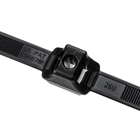 HellermannTyton DCT110HIRC2 Cable Ties DUAL CLAMP TIE 19.2" BLK HIR | American Cable Assemblies