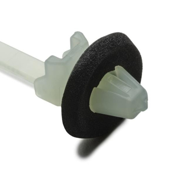 HellermannTyton 126-00245 Cable Tie Mounts 1-Piece Cable Tie/Arrowhead Mount with Seal, 6.5" Long, 50lb Tensile, PA66HS, Natural, 4000/carton | American Cable Assemblies