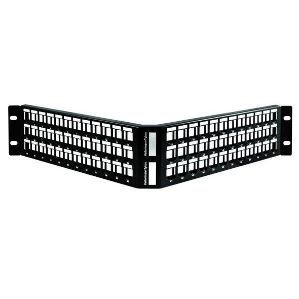 HellermannTyton GSTAPP-2U72SC Modular Connectors / Ethernet Connectors GST Modular Patch Panel 72 Port, 2U, Steel, Black, 1/box | American Cable Assemblies