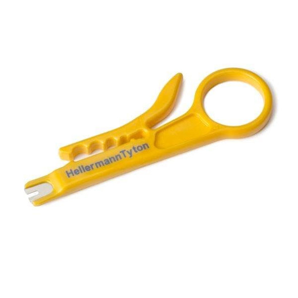 HellermannTyton HTWS Other Tools Wire Stripper, Yellow, 1/box | American Cable Assemblies