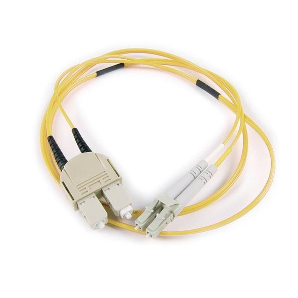 HellermannTyton VFA1LCSCOS2 Fiber Optic Cable Assemblies FT LC - SC Duplex OS2 Fiber Assembly, 1M, Yellow, 1/pkg | American Cable Assemblies