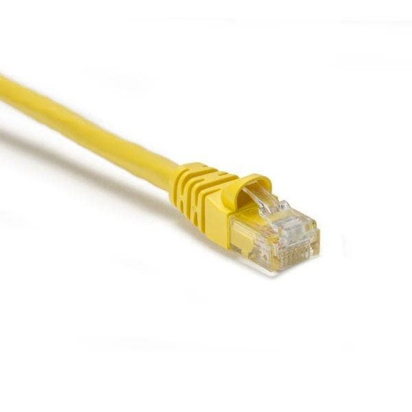 HellermannTyton PC6YEL10SC Ethernet Cables / Networking Cables Category 6 Component Compliant Patch Cord, 10ft, Yellow, 1/pkg | American Cable Assemblies