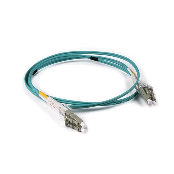 HellermannTyton VFA3LCLCOM3 Fiber Optic Cable Assemblies FT LC - LC Duplex OM3 Fiber Assembly, 3M, Aqua, 1/pkg | American Cable Assemblies