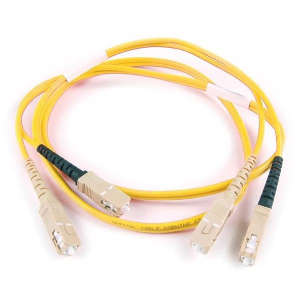 HellermannTyton VFA2SCSCOS2 Fiber Optic Cable Assemblies FT SC - SC Duplex OS2 Fiber Assembly, 2M, Yellow, 1/pkg | American Cable Assemblies