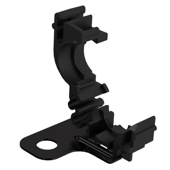 HellermannTyton 133-03391 Conduit Fittings & Accessories Conduit Clamps, Size 13, Mounting Hole 8.8 mm, Offset 38.2 mm, PA66, Black, 350/carton | American Cable Assemblies