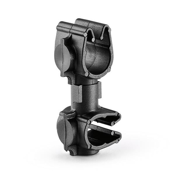 HellermannTyton 156-01972 Cable Mounting & Accessories MOC Clip to MOC Clip Perpendicular, 7 mm, 5 mm Perpendicular, PA66HIRHSUV, Black, 2000/ctn | American Cable Assemblies