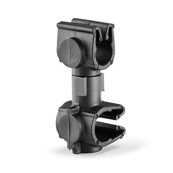 HellermannTyton 156-01926 Cable Mounting & Accessories MOC Clip to MOC Clip Perpendicular, 5 mm, 7 mm Perpendicular, PA66HIRHSUV, Black, 2000/ctn | American Cable Assemblies