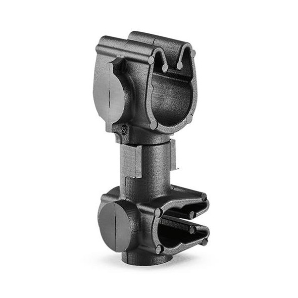 HellermannTyton 156-01948 Cable Mounting & Accessories MOC Clip to MOC Clip Perpendicular, 6 mm, 5 mm Perpendicular, PA66HIRHSUV, Black, 2000/ctn | American Cable Assemblies