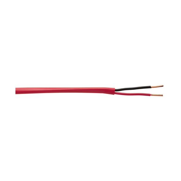 Remee R00301M1R 16 AWG 2 Conductors Unshielded Solid Bare Copper CMR/FPLR Non-Plenum Fire Alarm Cables - 1000' Reel - Red | American Cable Assemblie