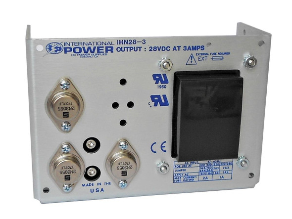 International Power IPIHN28-3.0 Linear Power Supplies +28V 3A PWR SPLY Made in the USA | American Cable Assemblies