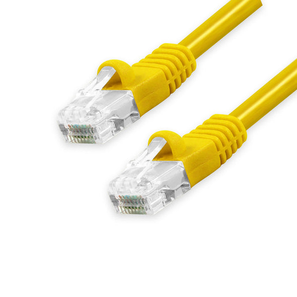 YC Cables YCCAT6-001B-YLW Cat6 Patch Cable Bubble Boot