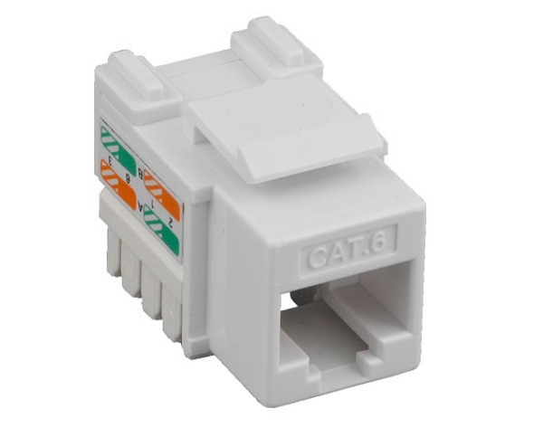 YC Cables YCNA-219-GRN Cat6 Punch Down Keystone Jack