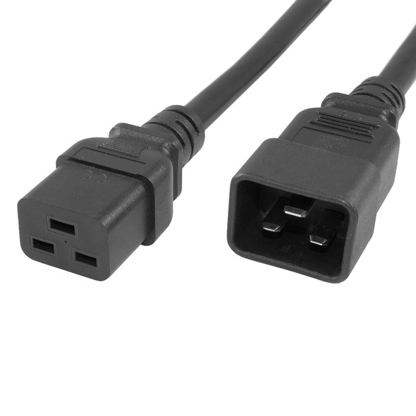 SF Cable 8ft 14 AWG IEC C14 to C19 SJT Power Cord 15A, 250V