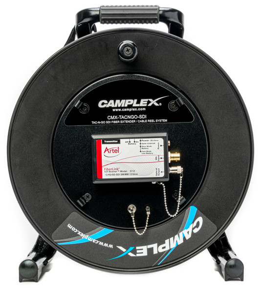 Camplex CMX-TACNGO-SDI 3G SDI Fiber Optic Converter / Extender & Tactical Cable Reel System - 1000 Foot