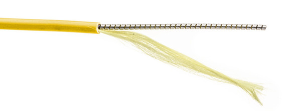 Camplex SMXS9-ST-ST Premium Bend Tolerant Armored Fiber Patch Cable Single Mode Simplex ST to ST - Yellow