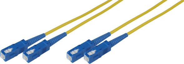 Camplex SMD9-SC-SC-001 Premium Bend Tolerant Fiber Patch Cable Single Mode Duplex SC to SC - Yellow - 1 Meter | American Cable Assemblies