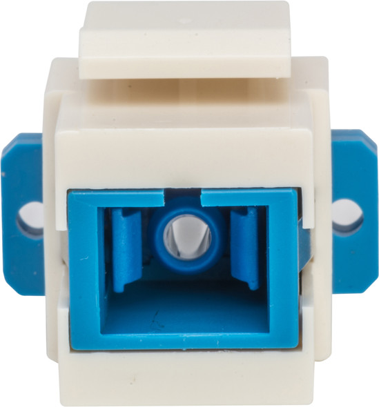 Camplex CMX-KP-3003 Keystone Coupler - Fiber Optic SC to SC Simplex Single Mode-Blue and White