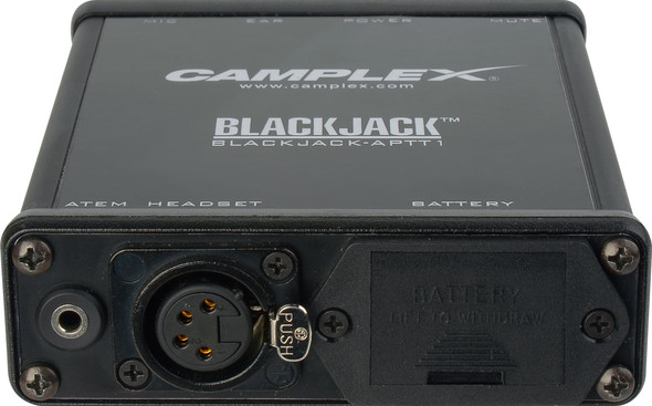 Camplex ATEM Headset Push-to-Talk Belt-Clip Active Adapter 4-Pin Female XLR