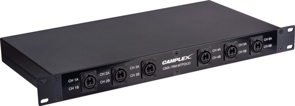 Camplex CMX-1RM-MTPDUO opticalCON MTP NO12FDW-A to (6) SM DUO NO4FDW-1-A Rack Mount | American Cable Assemblies