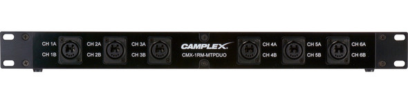 Camplex CMX-1RM-MTPDUO opticalCON MTP NO12FDW-A to (6) SM DUO NO4FDW-1-A Rack Mount