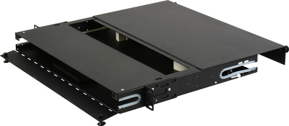 Camplex CMX-MPR-1RU Adjustable Fiber Enclosure for 19 or 23-Inch Racks - Holds 3 Modules for up to 72 Fibers
