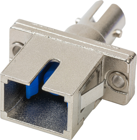 Camplex FOA-ST-SC-SS ST to SC Simplex Single Mode Coupler with Flange Ceramic Sleeve & Metal Body