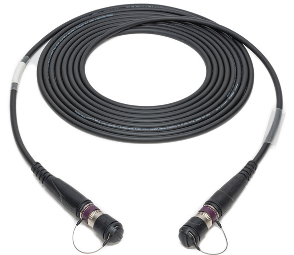 Camplex HF-NOMNOM-S-0003 Neutrik DRAGONFLY Male to Neutrik DRAGONFLY Male Studio Fiber Optic Cable - 3 Foot | American Cable Assemblies