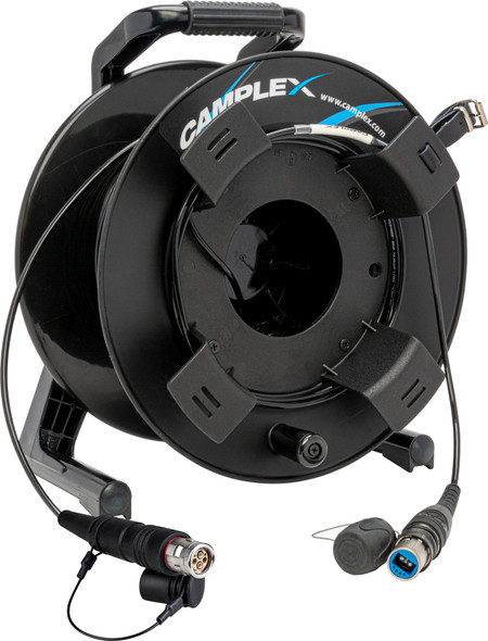 Camplex HF-TROC2FUW-0100 opticalCON DUO to LEMO FUW SMPTE 311M Single Mode Fiber Optic Reel - 100 Foot | American Cable Assemblies