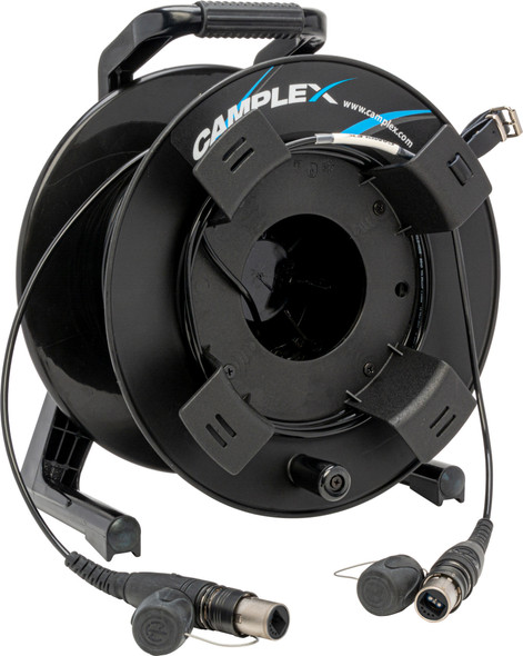 Camplex HF-TROC2M4-0250 opticalCON DUO to opticalCON DUO OM4 Multimode Fiber Optic Tactical Reel - 250 Foot | American Cable Assemblies