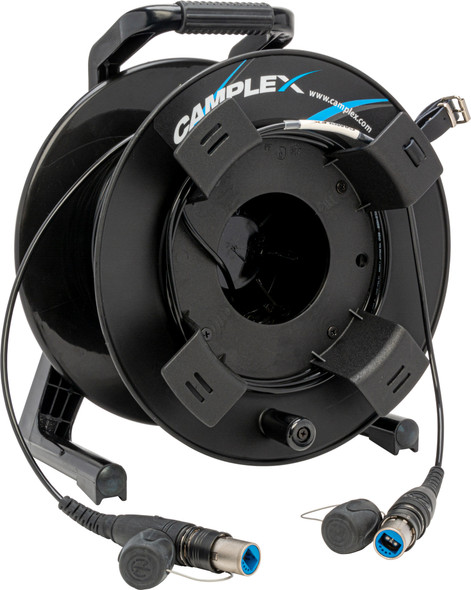 Camplex HF-TROC2S-0100 opticalCON DUO to opticalCON DUO Single Mode Fiber Optic Tac Reel - 100 Foot | American Cable Assemblies