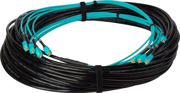 Camplex HF-TS04SCM3-0100 4-Channel SC Multimode OM3 Fiber Optic Tactical Cable - 100 Foot | American Cable Assemblies