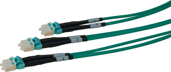 Camplex HFPM36LCLC0100 6-Channel LC-LC OM3 Multimode Plenum Fiber Optic Cable - 100 Foot | American Cable Assemblies