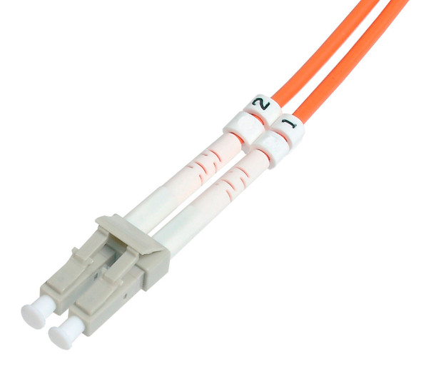 Camplex MMD62-LC-LC-001 Premium Bend Tolerant Fiber Patch Cable OM1 Multimode Duplex LC to LC - Orange - 1 Meter | American Cable Assemblies