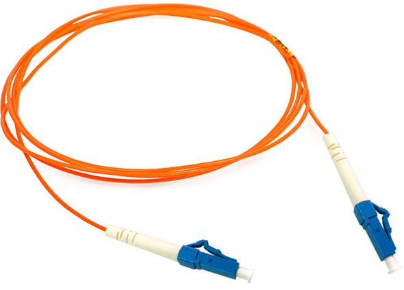 Camplex MMS62-LC-LC-001 Premium Bend Tolerant Fiber Patch Cable OM1 Multimode Simplex LC to LC - Orange - 1 Meter | American Cable Assemblies