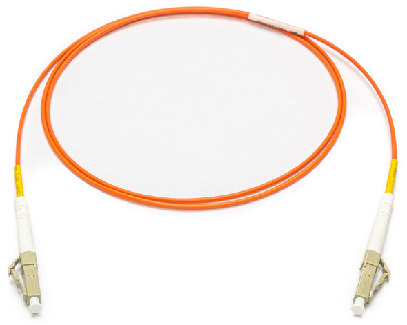 Camplex MMXS62-LC-LC-001 OM1 Bend Tolerant Multimode Simplex LC to LC Armored Fiber Patch Cable - Orange - 1 Meter | American Cable Assemblies