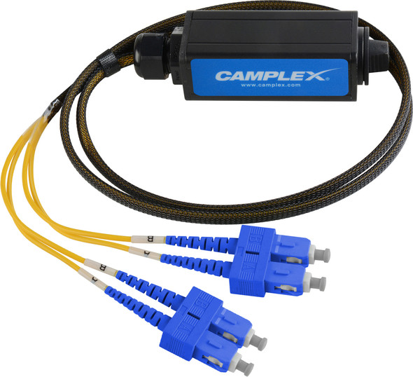 Camplex OPADAP-15 opticalCON QUAD to Four (4) SC Breakout Adapter - Single Mode | American Cable Assemblies