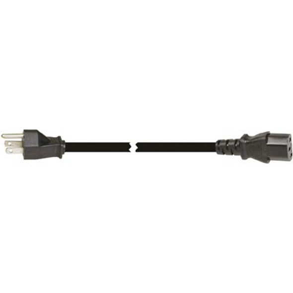 Orion Fans 28131-910-01 Cord, Power,5-15P Plug,C13,3 Cond SJT Cbl,9'10",18 AWG,Black,Thermoplastic Ins | American Cable Assemblies