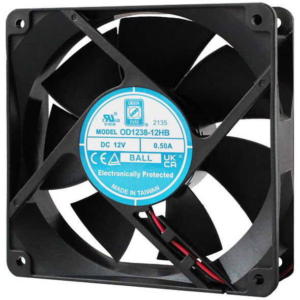 Orion Fans OD1238-24HBXE DC Fan, 24V, 120 x 120 x 38mm, XE Series | American Cable Assemblies