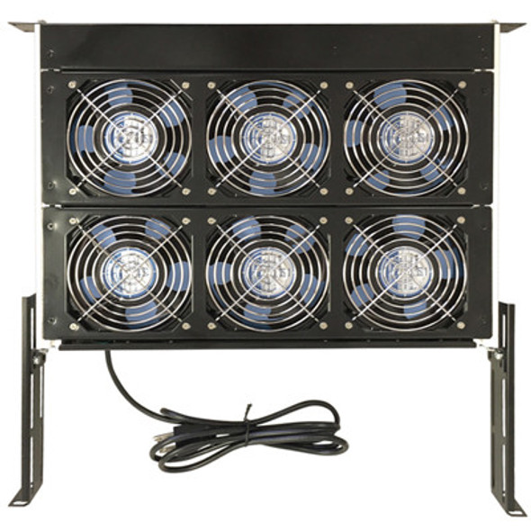 Orion Fans OA600-DV Fan Tray,6 Unit,660CFM,Dual Voltage(115/230 VAC),18"Tray | American Cable Assemblies