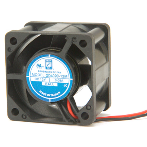 Orion Fans OD4028-12HB01A DC Fan,Square,40X28mm, 12V,Ball Bearing,W/OC Tach, 12CFM | American Cable Assemblies