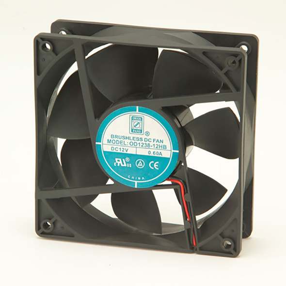 Orion Fans OD1238-24H3B DC Fan, 24V, 120 x 120 x 38mm, 0.9A, 4190 RPM, 178 CFM, Wire Leads | American Cable Assemblies