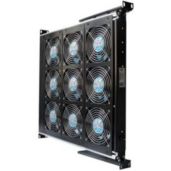 Orion Fans ODT901 Fan Tray,12 VDC,9 Unit,990CFM,17"x18"x1.5",Ball Bearing Fan