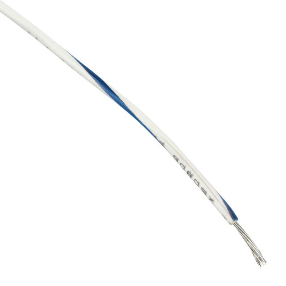 Alpha Wire 3057 WU005 Hook-Up Strnd 16Awg Wht/Blu 100' | American Cable Assemblies
