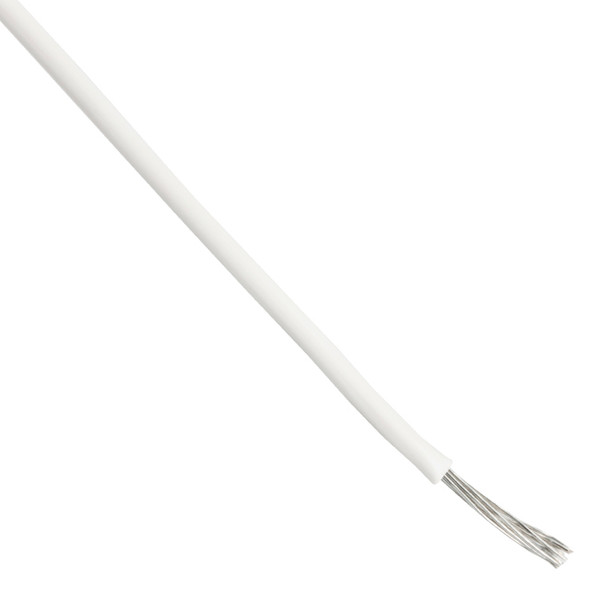Alpha Wire 1850 WH005 Hook-Up Strnd 32Awg White 100' | American Cable Assemblies