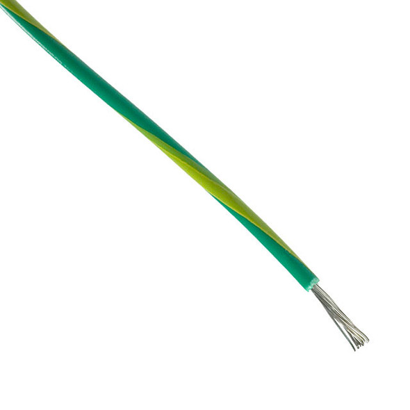 Alpha Wire 6829 GY001 Hookup Strnd 14Awg Grn/Ylw 1000' | American Cable Assemblies